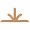 Ekena Millwork Richland Timber Gable Bracket, Western Red Cedar, 48"W x 24"H x 3 1/2"D x 3 1/2"F, 12/12 Pitch GBW048X24X0404RIC00SWR - alternate 1